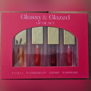 4-Pc. Glossy & Glazed Lip Oil Set